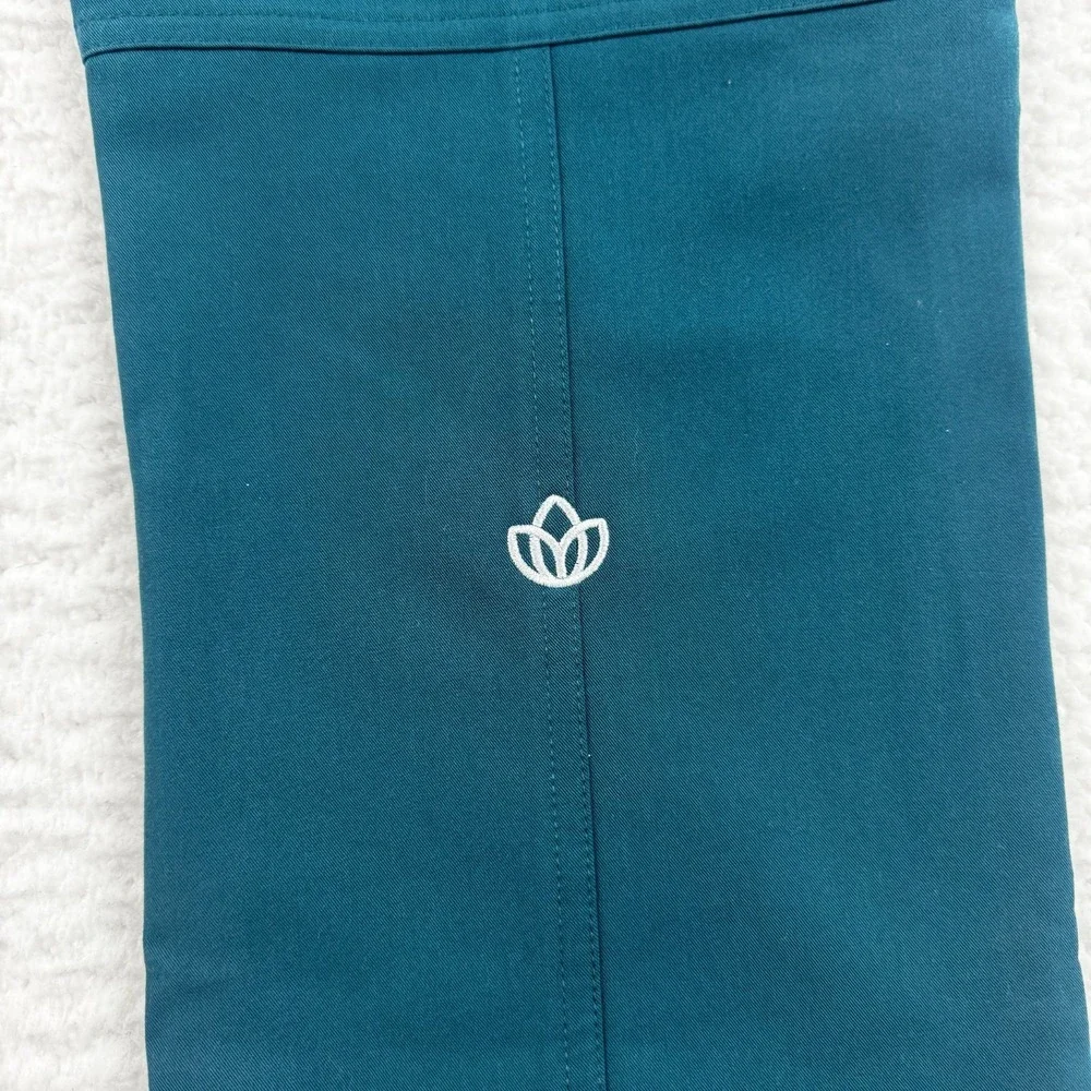 Figs Technical Collection Kade Cargo Scrub Pants Womens XS Teal Stretch Medical